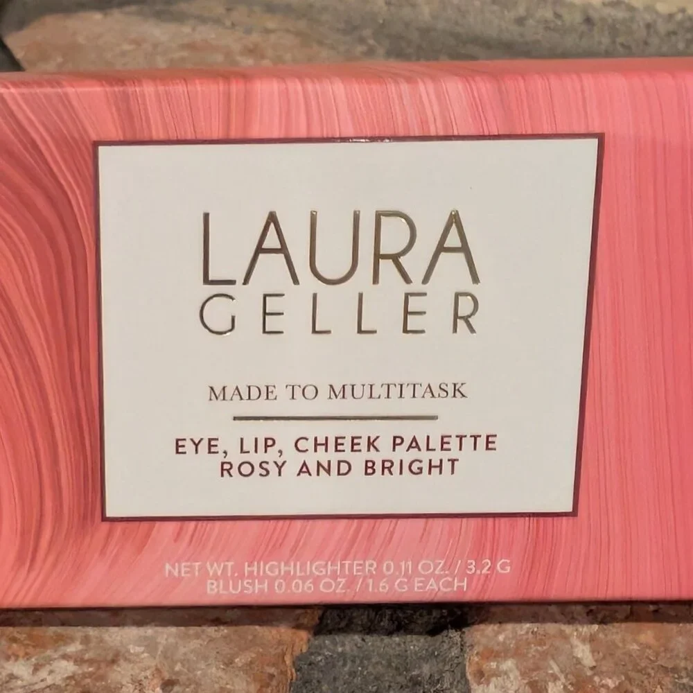 Laura Geller – Made to Multitask Eye, Lip & Cheek Palette • Rosy & Bright • NEW